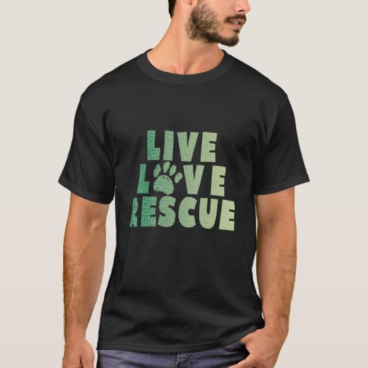生きている愛の救助動物の権利 Tシャツ (正面)
