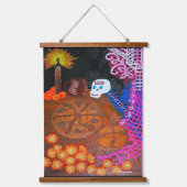 生きている愛の笑いにはおもしろい 吊り下げ型タペストリー (正面3)