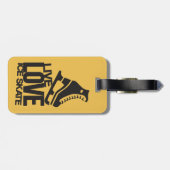 生きている愛はフィギュアスケート|のアイススケートします ラゲッジタグ (裏面横)