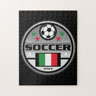 生きている愛サッカーイタリア ジグソーパズル