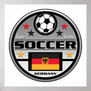 生きている愛サッカードイツ ポスター