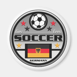 生きている愛サッカードイツ マグネット