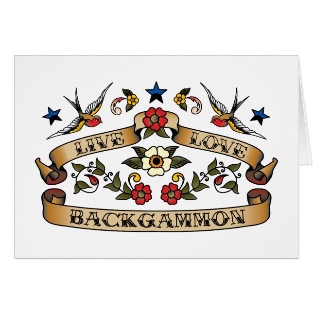 生きている愛バックギャモン (正面横)