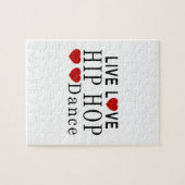 生きている愛ヒップホップのダンス ジグソーパズル (横)