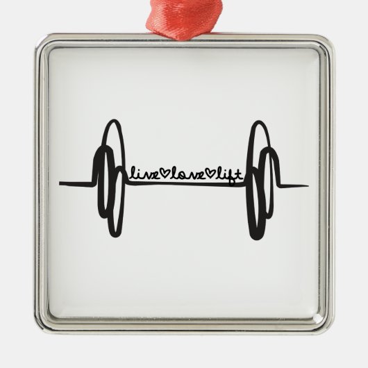 生きている愛上昇のバーの黒 メタルオーナメント (正面)