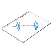 生きている愛上昇の落書きの青 ノートブック (左側)
