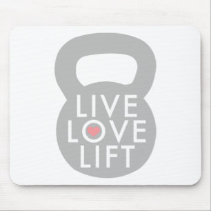 生きている愛上昇Kettlebell マウスパッド
