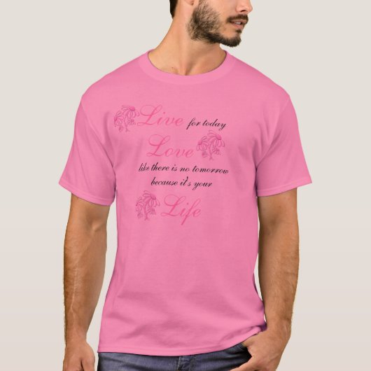 生きている愛生命 Tシャツ (正面)