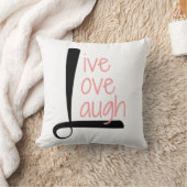 生きている愛笑いの枕、黒は白に及び上がりました クッション (ブランケット)