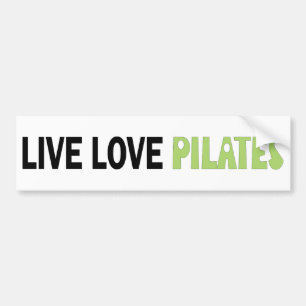 生きている愛Pilates! 元のデザイン! バンパーステッカー