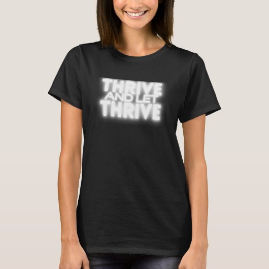 生きている感動的人生の成功ゴールの応答 Tシャツ (正面)