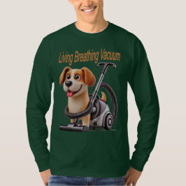 生きている掃除機の犬 Tシャツ