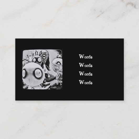 生きている死んだおもちゃの名刺 名刺 (正面)