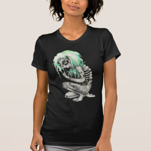 生きている死んだ女の子 Tシャツ