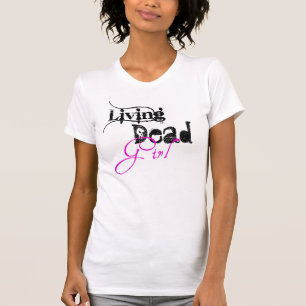 生きている死んだ女の子 Tシャツ