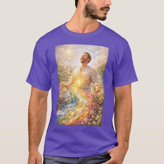 生きている水の川Tシャツ Tシャツ (正面)