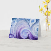 生きている水挨拶状 カード (黄色い花)