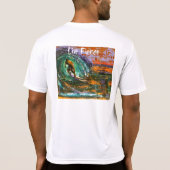 生きている激しい人は袖のTシャツをショートさせます Tシャツ (裏面)