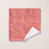 生きている珊瑚の質 バスタオルセット (ウォッシュタオル)