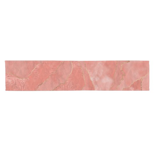 生きている珊瑚-年の色-抽象芸術 ショートテーブルランナー (横)