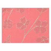 生きている珊瑚-年の色-花柄 テーブルクロス (正面(横))