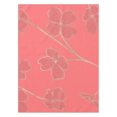 生きている珊瑚-年の色-花柄 テーブルクロス (正面)