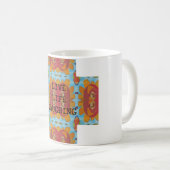 生きている生命笑うマグ コーヒーマグカップ (正面右)