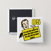 生きている生命85th誕生日プレゼント 缶バッジ (正面&裏面)