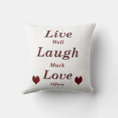 生きている笑いの愛 クッション (裏面)