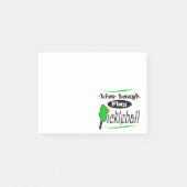 生きている笑いの演劇のPickleballのピクルスの球プレーヤーGif ポストイット (正面)