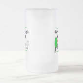 生きている笑いの演劇Pickleball フロストグラスビールジョッキ (中央)