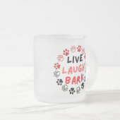 生きている笑い声 フロストグラスマグカップ (正面右)