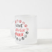 生きている笑い声 フロストグラスマグカップ (正面左)