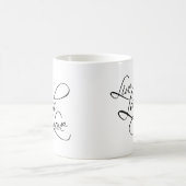 生きている笑い愛はプロダクトをカスタマイズ コーヒーマグカップ (中央)