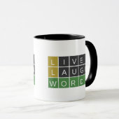 生きている笑い言葉 マグカップ (正面右)