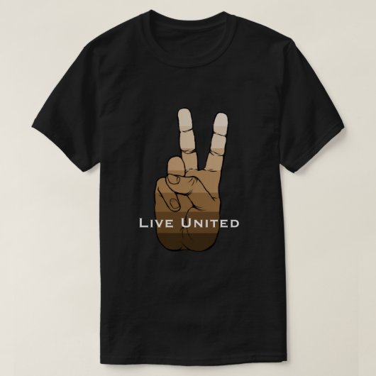 生きている統一された Tシャツ (デザイン正面)