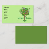 生きている緑の名刺 名刺 (正面/裏面)