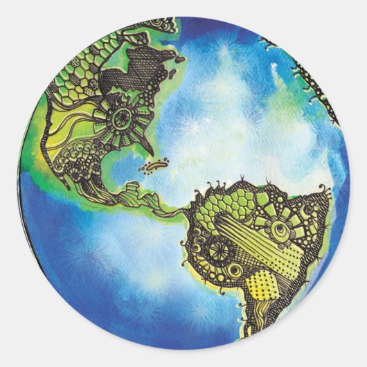 生きている緑 ラウンドシール (正面)