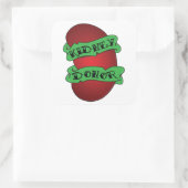 生きている腎臓ドナーの入れ墨 スクエアシール (バッグ)