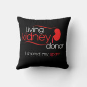 生きている腎臓ドナー私は予備腎臓の提供を共有 クッション (裏面)