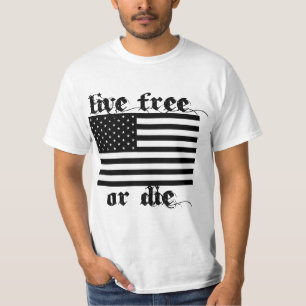 生きている自由またはアメリカのヴィンテージ死にます Tシャツ