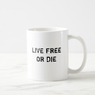 生きている自由または死にます コーヒーマグカップ