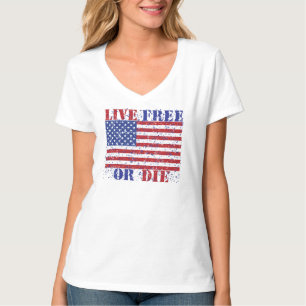 生きている自由または死にます Tシャツ