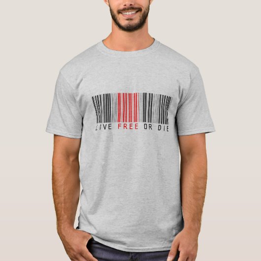 生きている自由または死にます Tシャツ (正面)