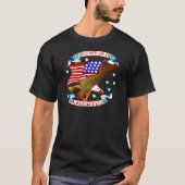 生きている自由または、アメリカ死にます Tシャツ (正面)