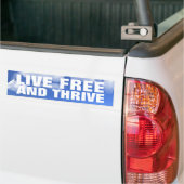 生きている自由バンパーステッカー繁栄し、 バンパーステッカー (トラック上)