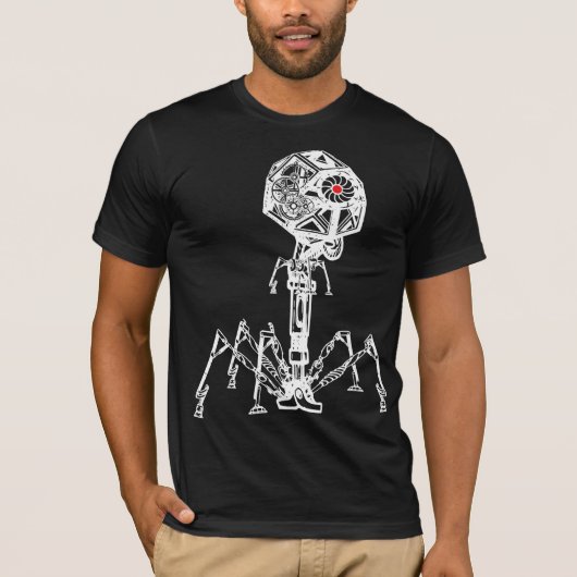生きている色のSteampunk_Phage Tシャツ (正面)