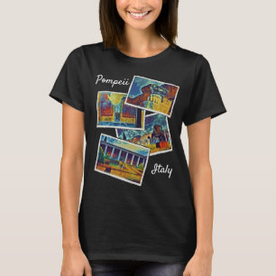 生きている色のTシャツのポンペイ Tシャツ