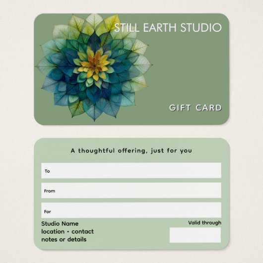 生きている葉 | マンダラ (正面&裏面)