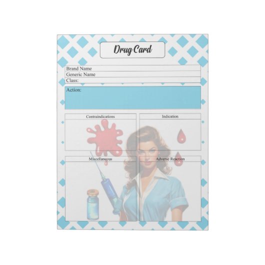 生きている薬のカードのために ノートパッド (回転)